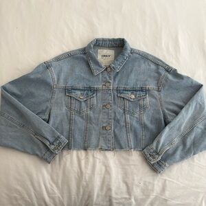 ONLY // Denim Cropped Jacket